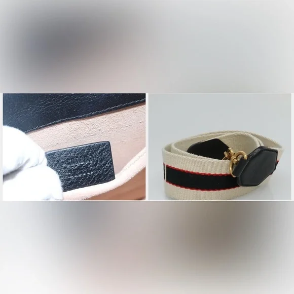 Gucci Leather Crystal Butterfly Linea Totem sherry line Crossbody & dust bag box - Picture 9 of 14